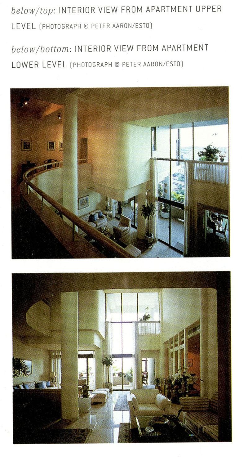 Interior view from apartment at The Colonnade, Grange Road, Singapore