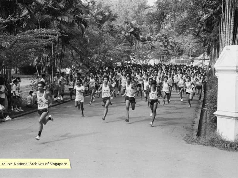 1971 Cross Country Race at MacRitchie Reservoir